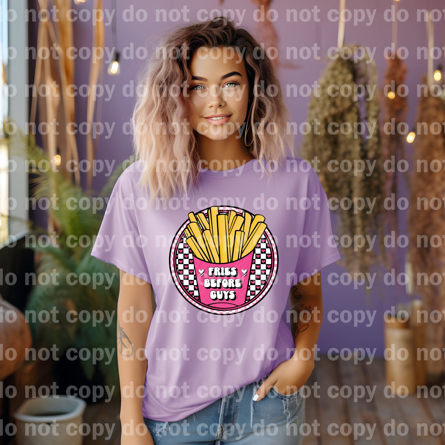 Fries Before Guys Round Dream Print or Sublimation Print
