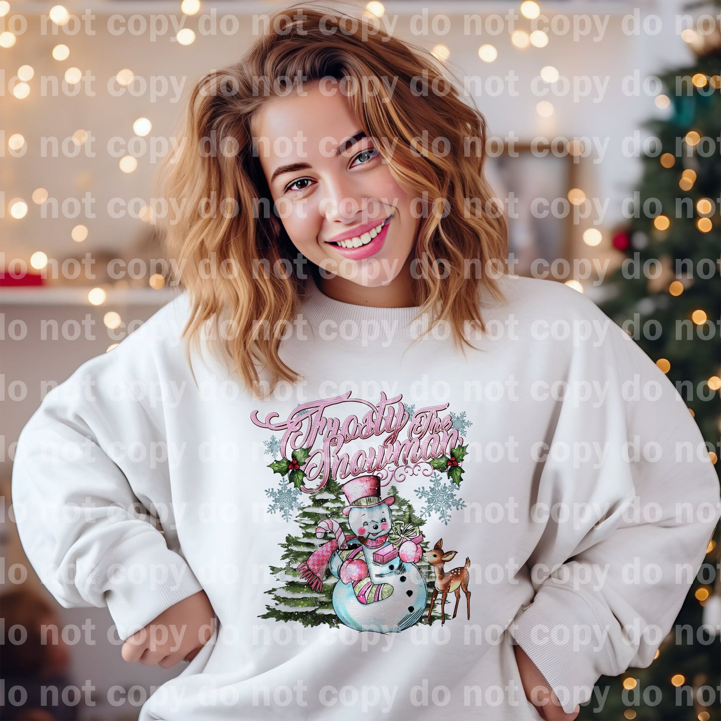 Frosty The Snowman with Optional Sleeve Design Dream Print or Sublimation Print