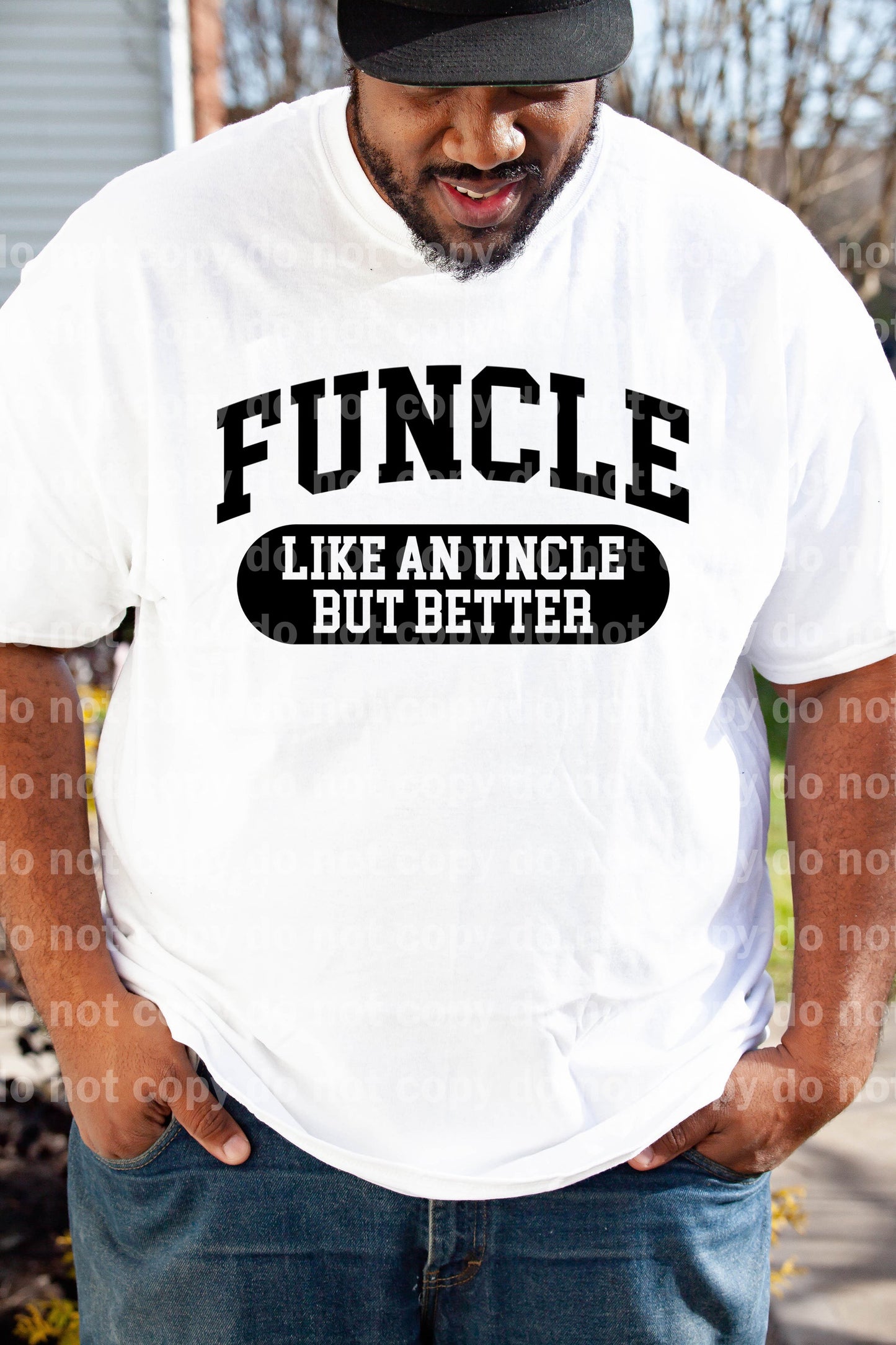 Funcle Like An Uncle But Much Better Black/White Dream Print or Sublimation Print