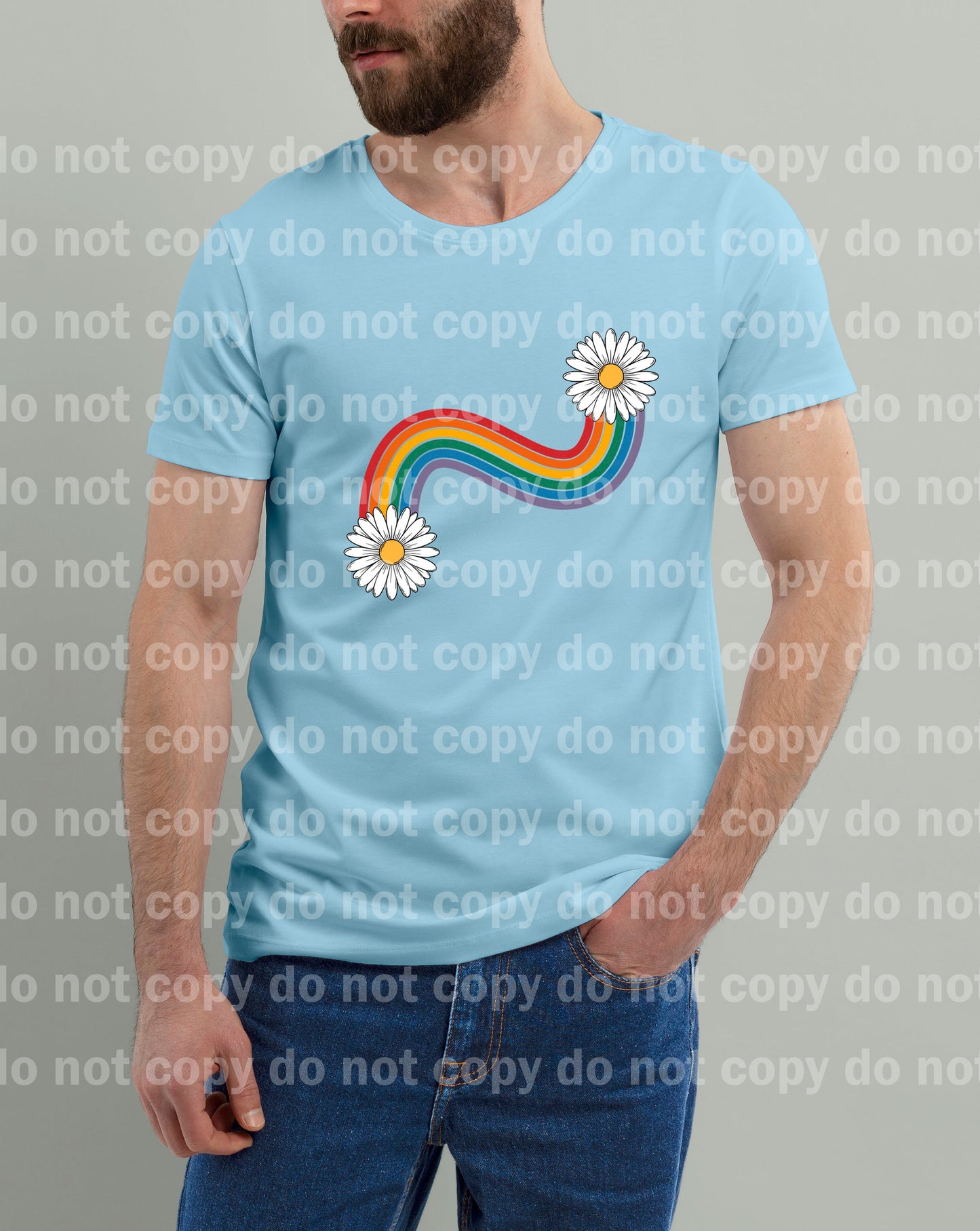 Gay Pride Daisy No Words Dream Print or Sublimation Print