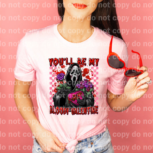 You'll Be My Bloody Valentine Checkered Dream Print or Sublimation Print