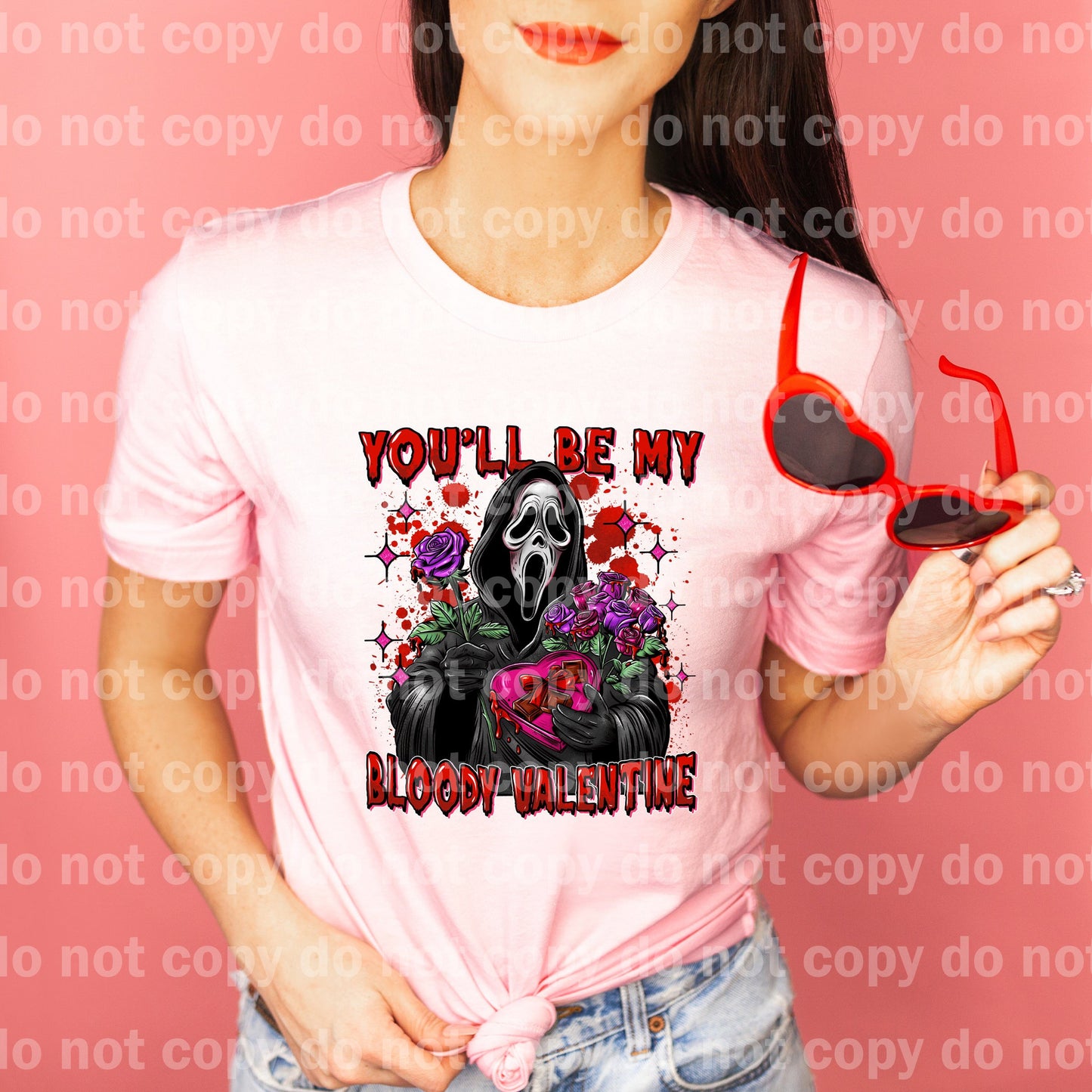 You'll Be My Bloody Valentine Stars with Optional Sleeve Design Dream Print or Sublimation Print