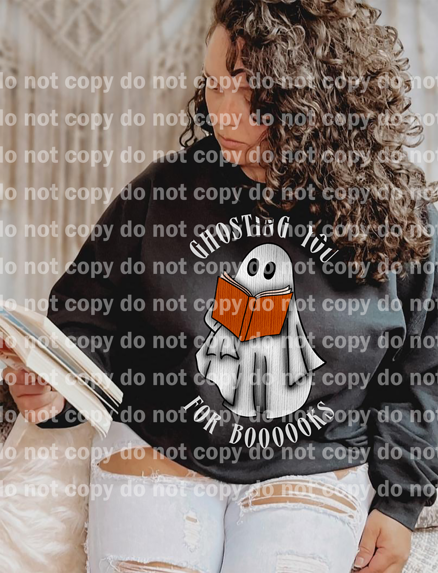 Ghosting You For Books Black/Gray/One Color Dream Print or Sublimation Print