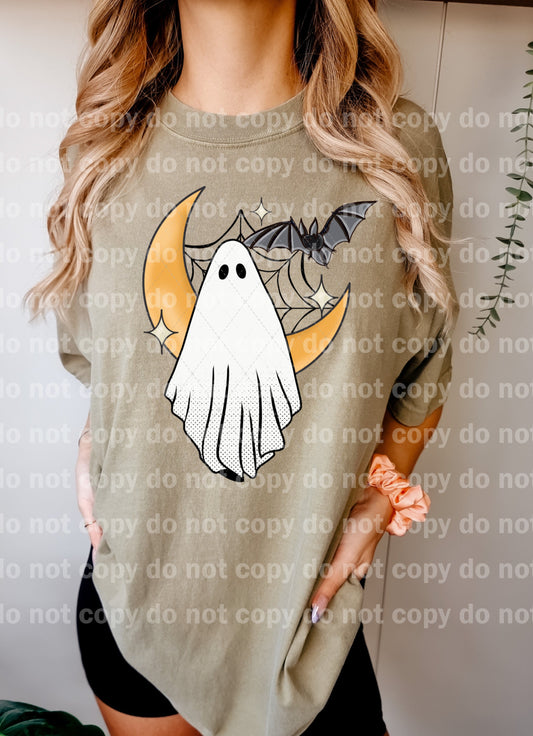 Ghost Moon And Bat Dream Print or Sublimation Print