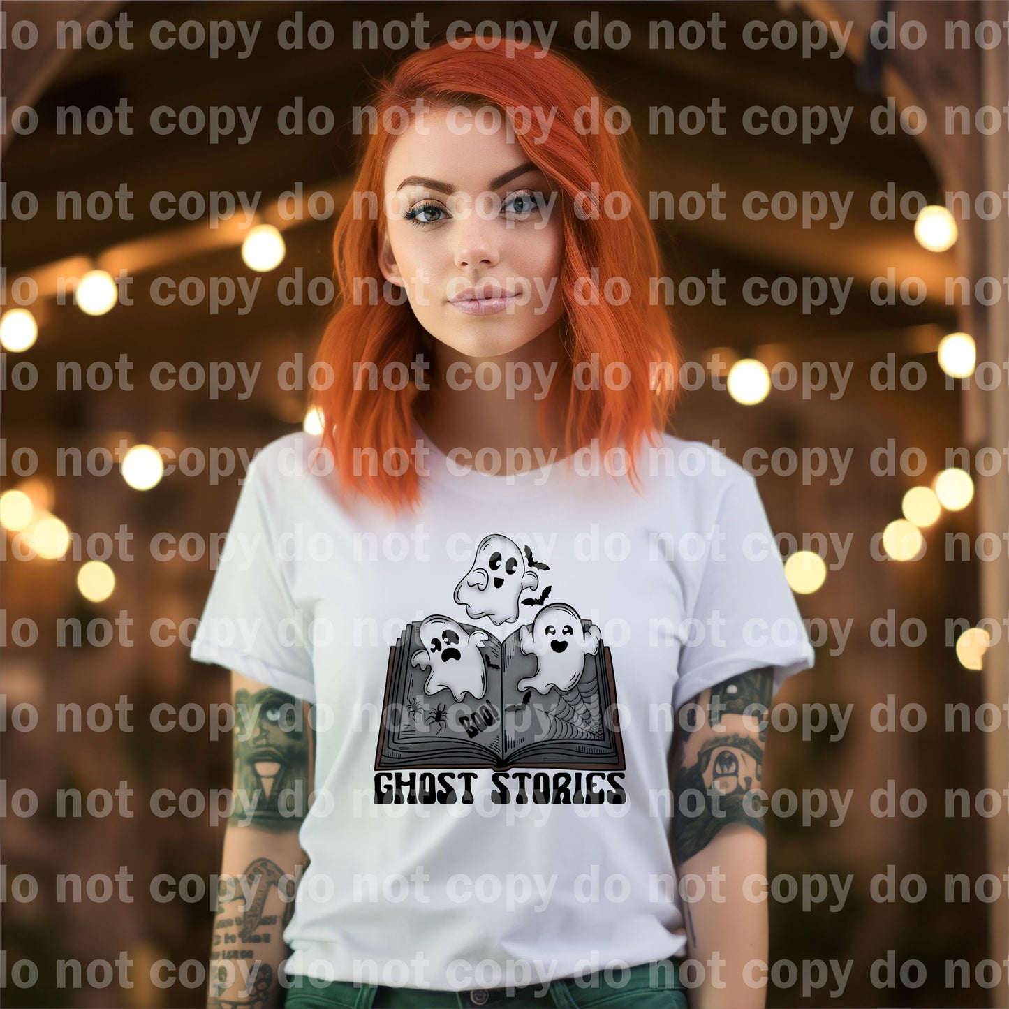 Ghost Stories Gray Brown Black with Pocket Option Dream Print or Sublimation Print