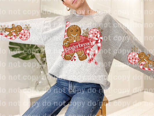 Gingerbread Lane with Optional Two Rows Sleeve Designs Dream Print or Sublimation Print