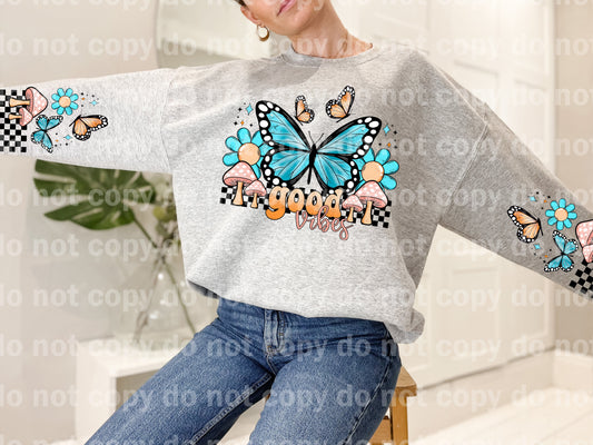 Good Vibes with Optional Sleeve Design Dream Print or Sublimation Print with Decal Option