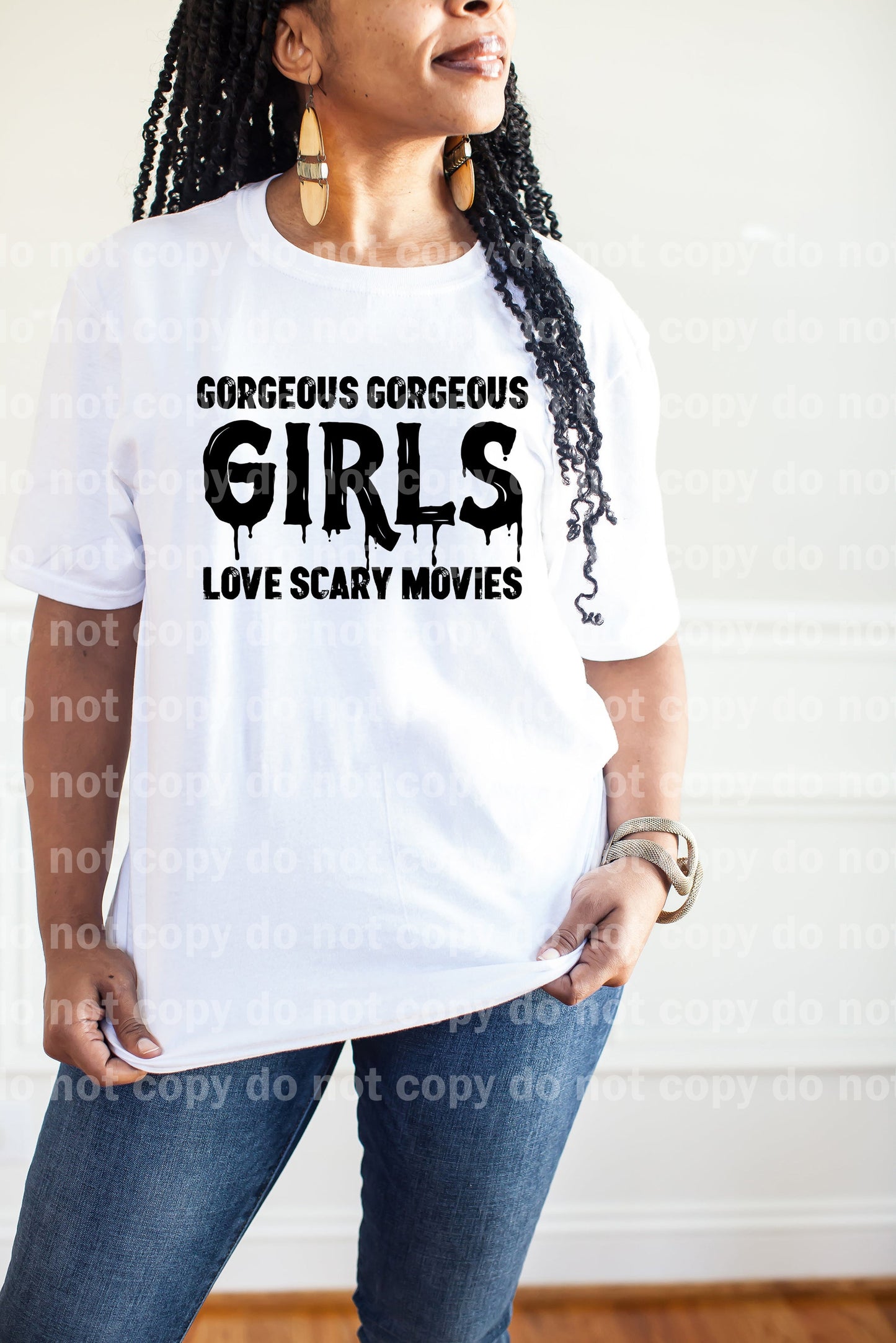 Gorgeous Gorgeous Girls Love Scary Movies Black/White Dream Print or Sublimation Print