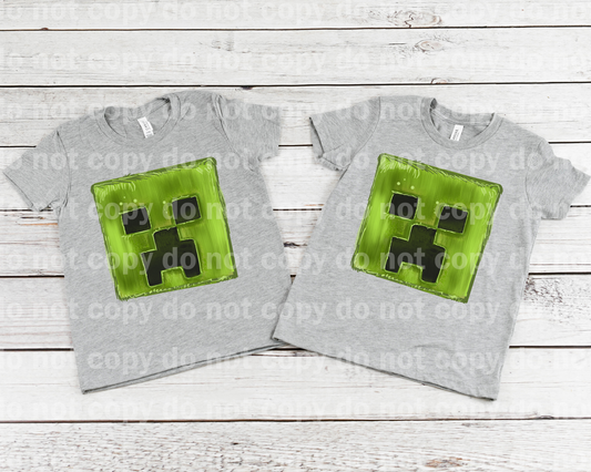 Green Face Block Monster