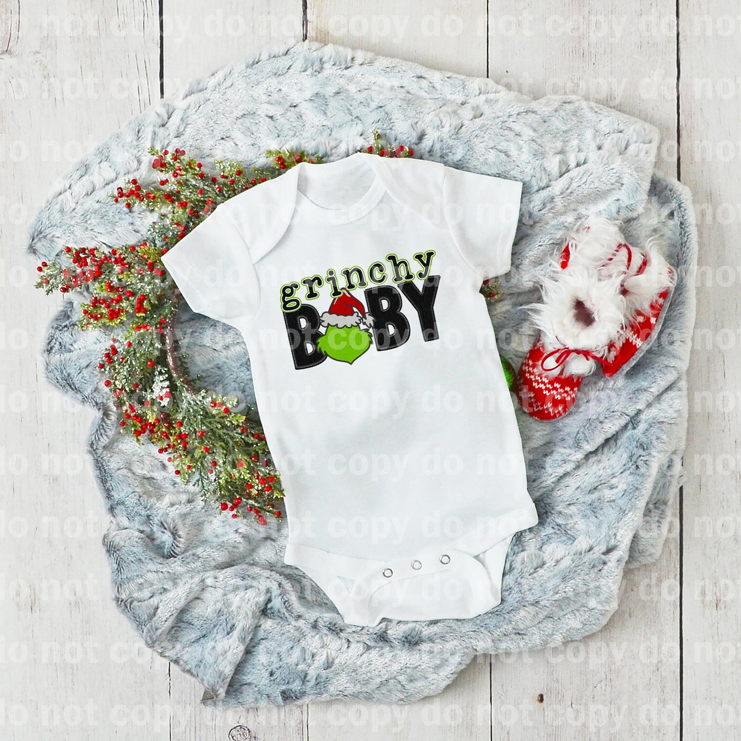 Green Guy Baby Embroidery Dream Print or Sublimation Print