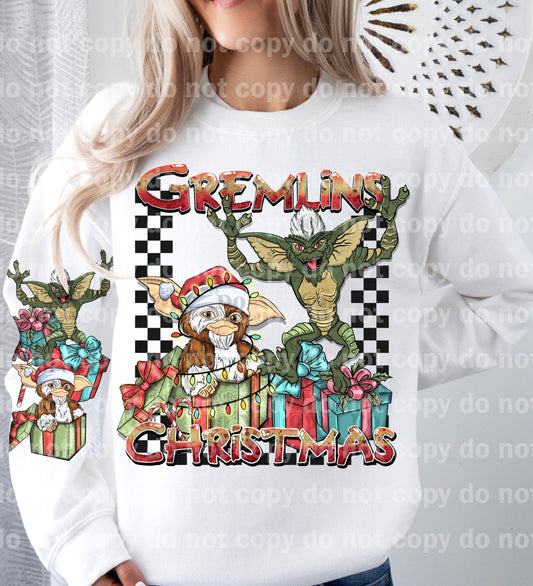 Gremlins Christmas with Optional Sleeve Design Dream Print or Sublimation Print