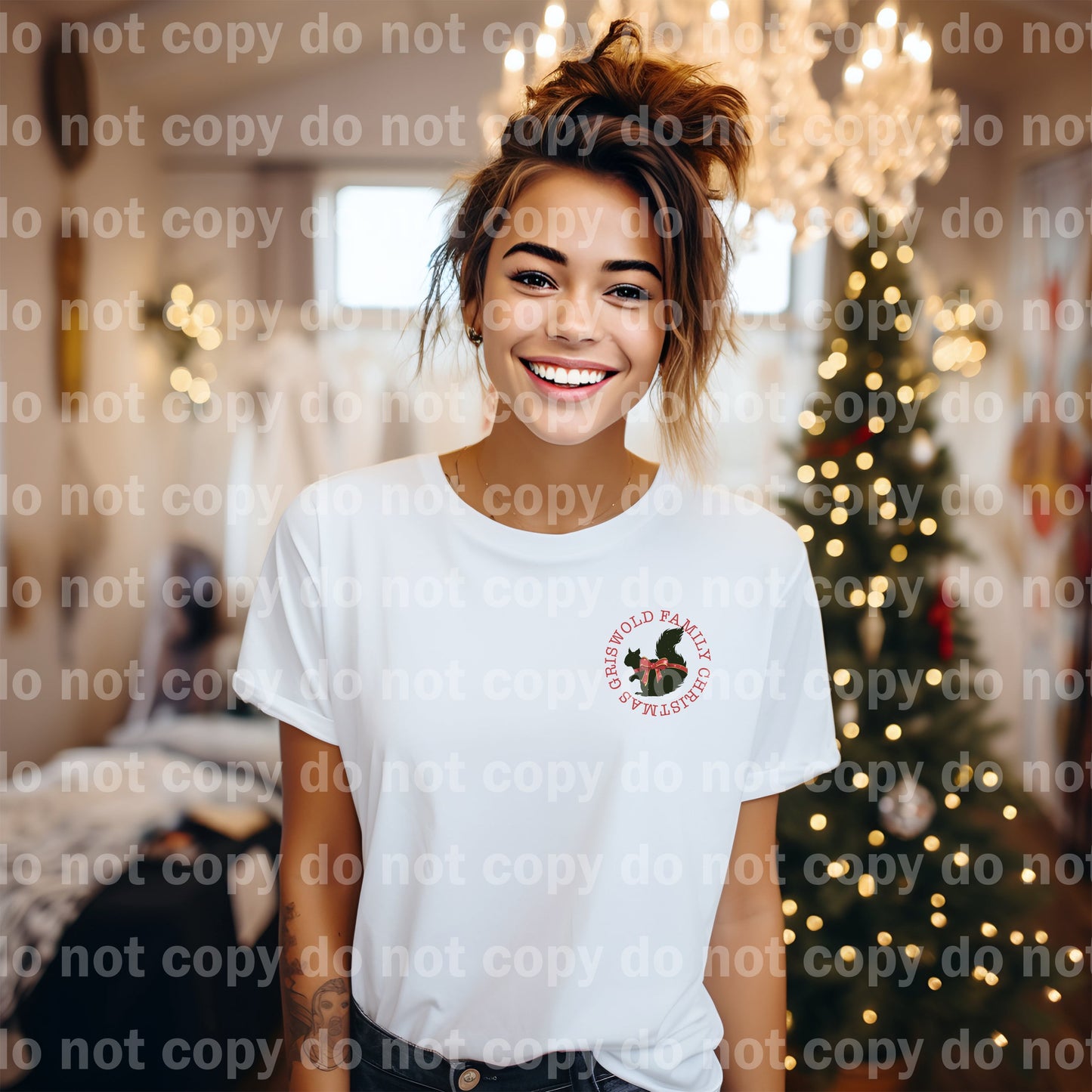 Grisworld Co Christmas Tree Farm with Optional Sleeve Design Dream Print or Sublimation Print