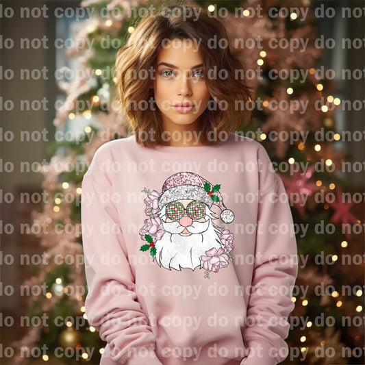 Groovy Santa Sequin Pink Dream Print or Sublimation Print