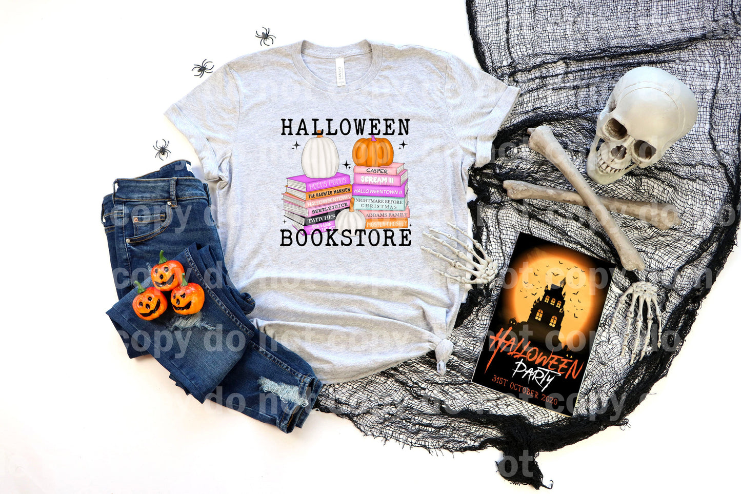 Halloween Bookstore Dream Print or Sublimation Print