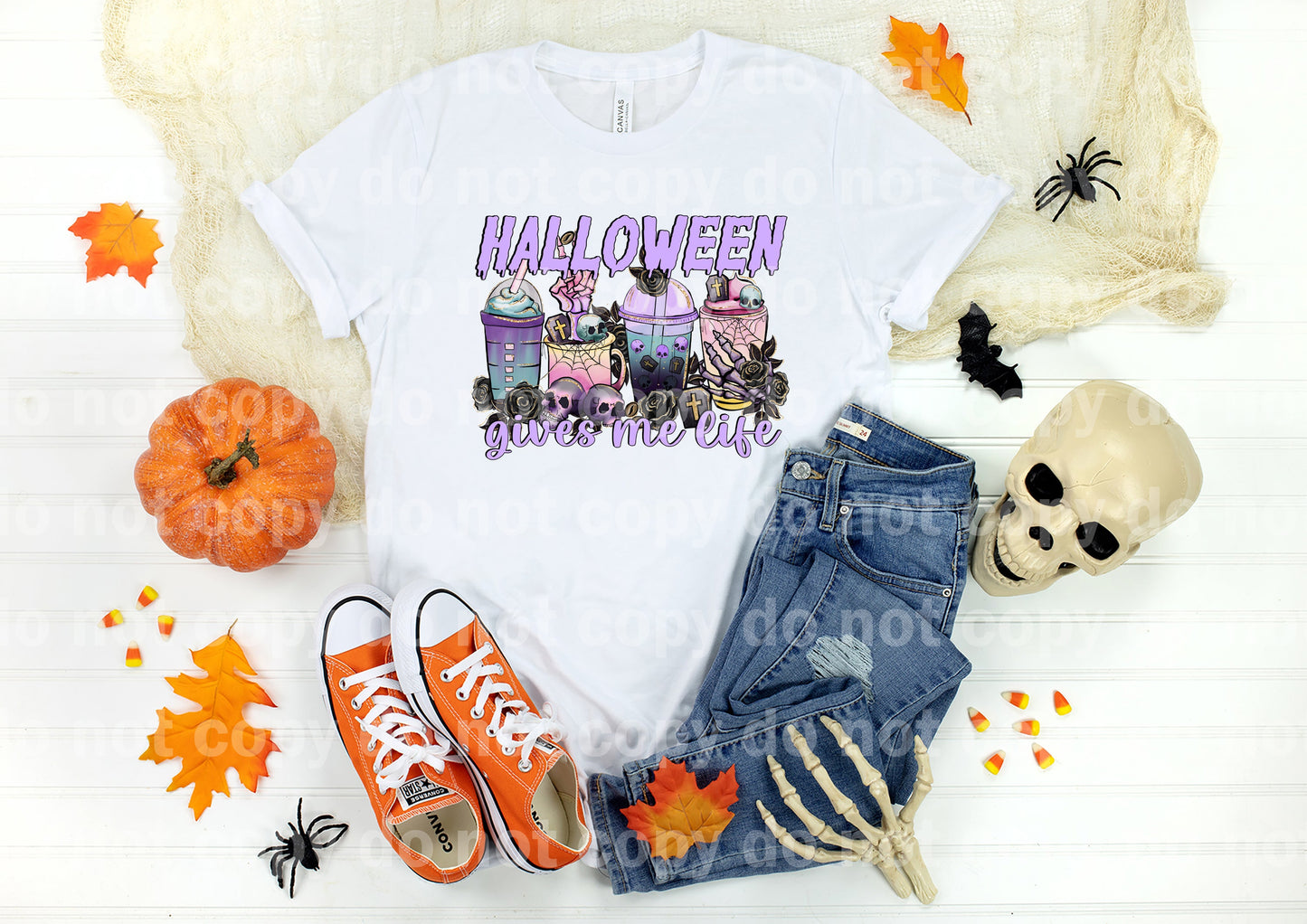 Halloween Gives Me Life Cups Dream Print or Sublimation Print