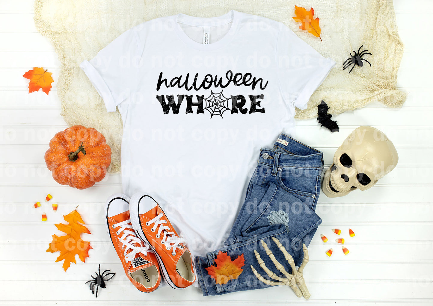 Halloween Whore Distressed/Non Distressed Dream Print or Sublimation Print