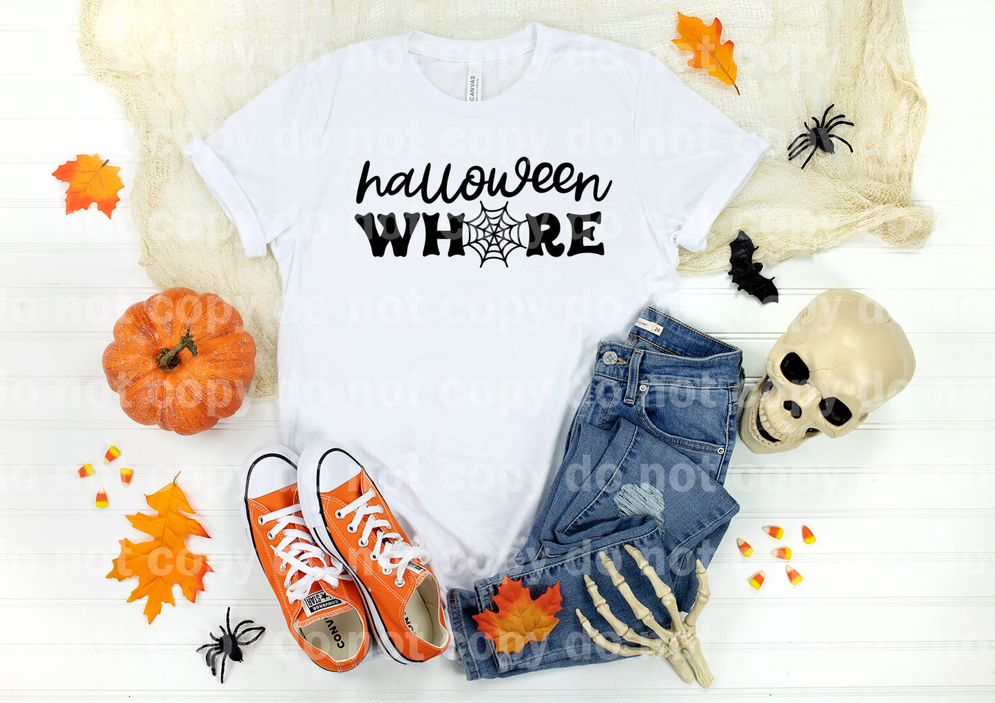 Halloween Whore Distressed/Non Distressed Dream Print or Sublimation Print