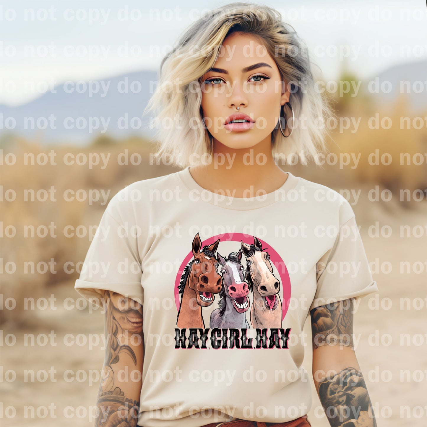 Hay Girl Hay Horses Dream Print or Sublimation Print