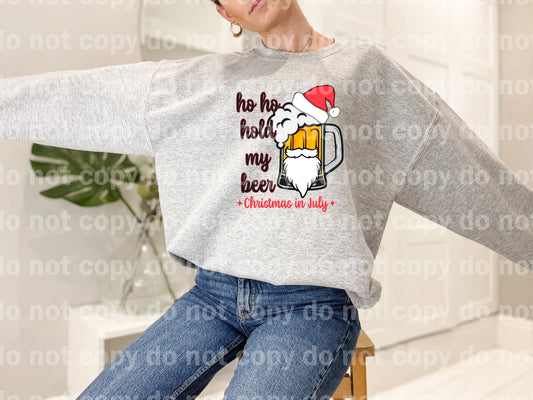 Ho Ho Hold My Beer Christmas In July with Pocket Option Dream Print or Sublimation Print
