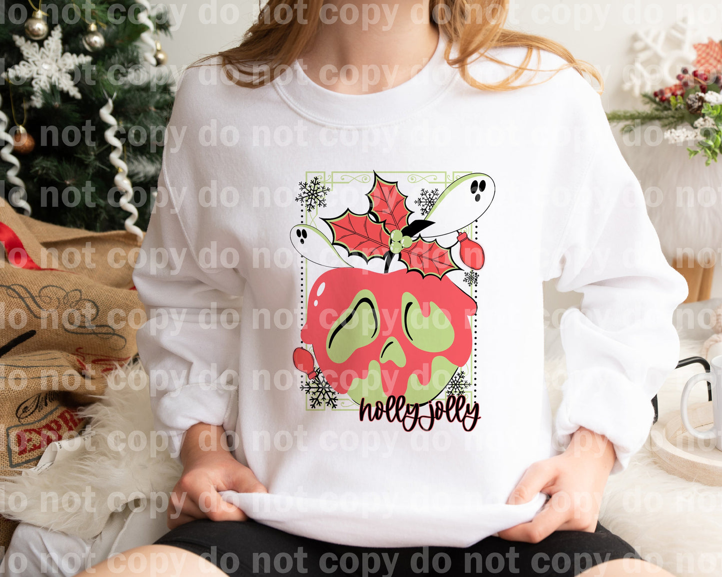 Holly Jolly Poison Apple with Pocket Option Dream Print or Sublimation Print