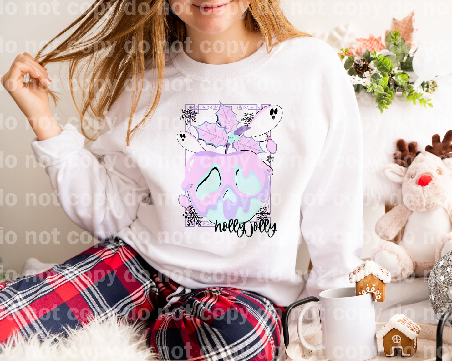 Holly Jolly Poison Apple Pastel with Pocket Option Dream Print or Sublimation Print
