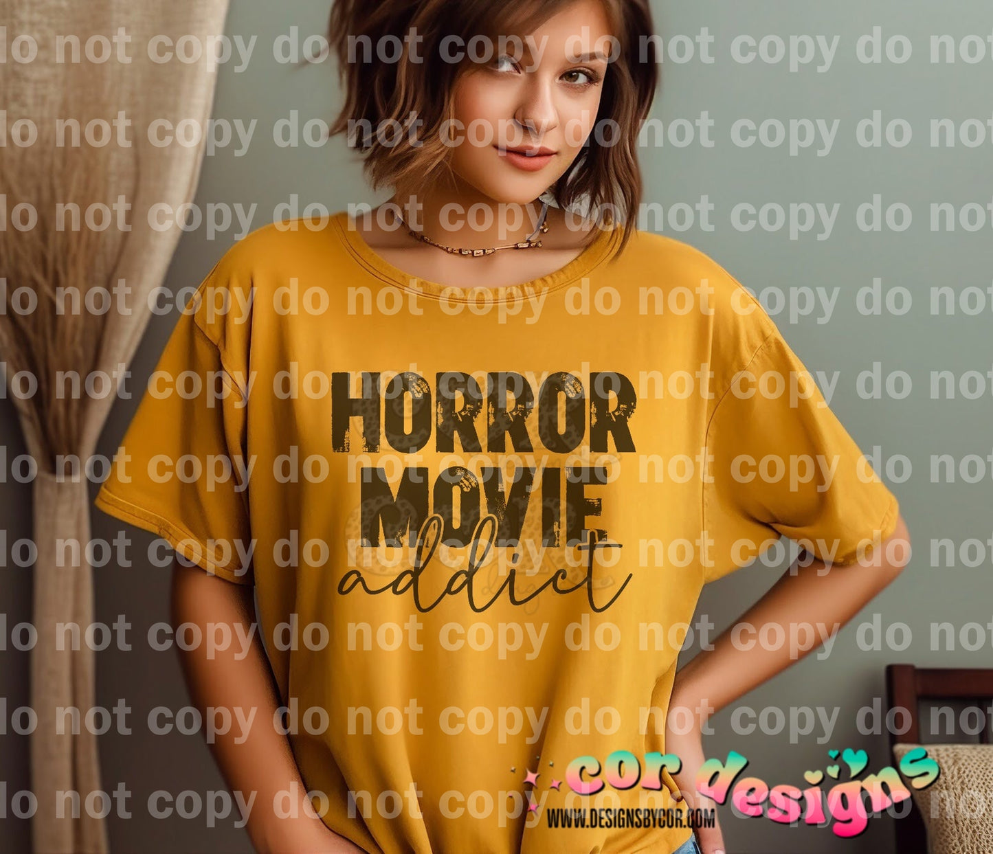 Horror Movie Addict Black/White Dream Print or Sublimation Print