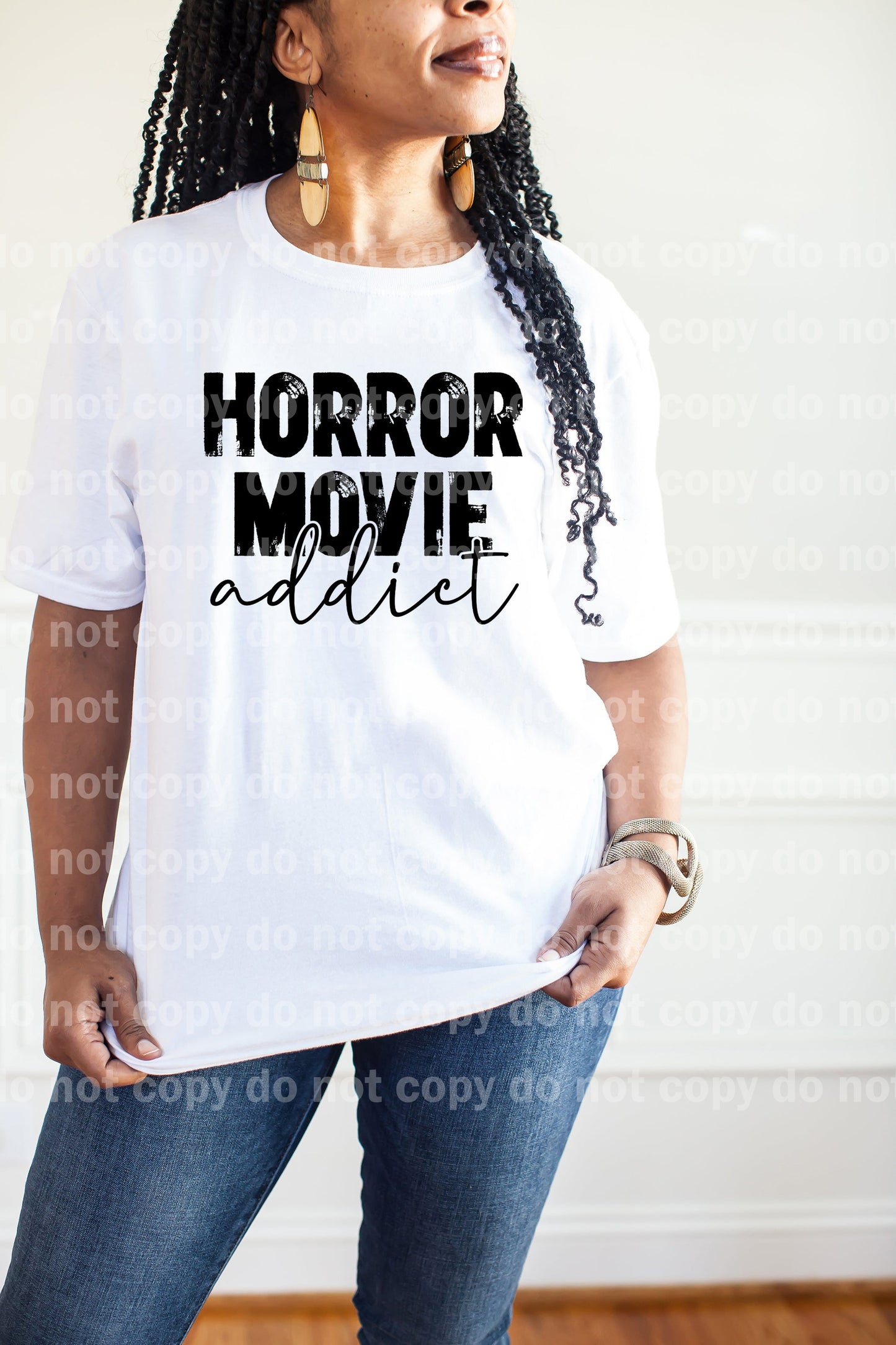 Horror Movie Addict Black/White Dream Print or Sublimation Print