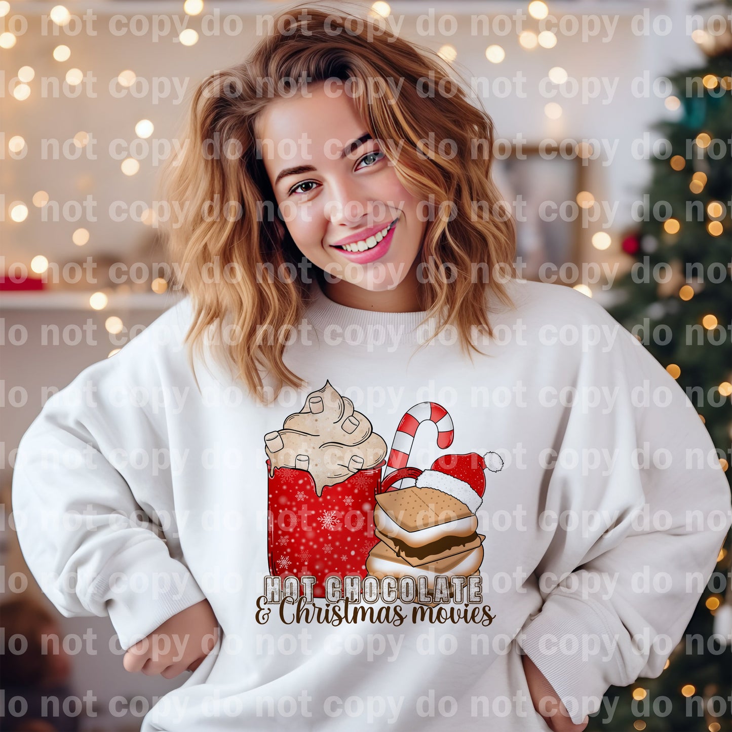 Hot Chocolate And Christmas Movies Dream Print or Sublimation Print