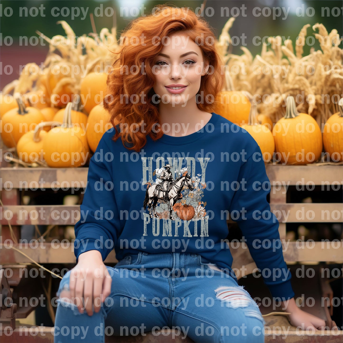 Howdy Pumpkin Dream Print or Sublimation Print