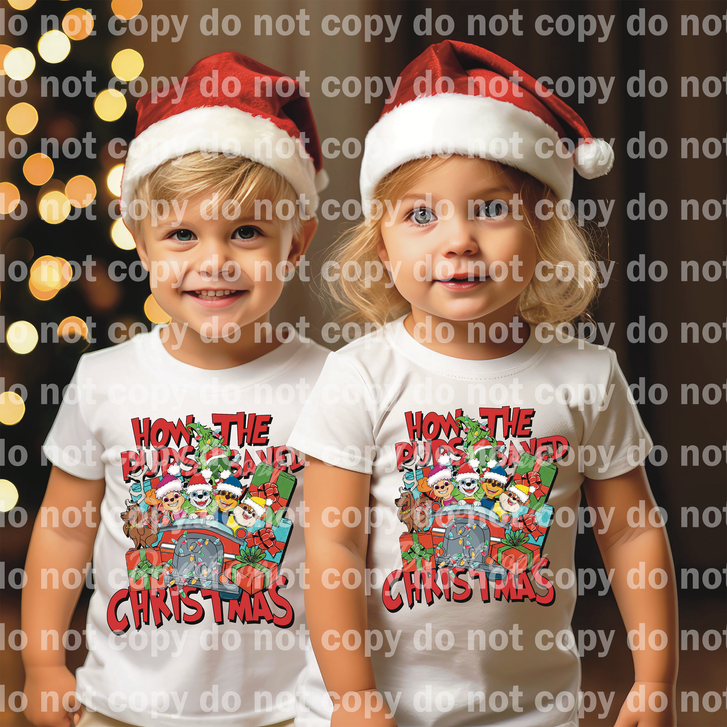 How The Pups Saved Christmas Dream Print or Sublimation Print