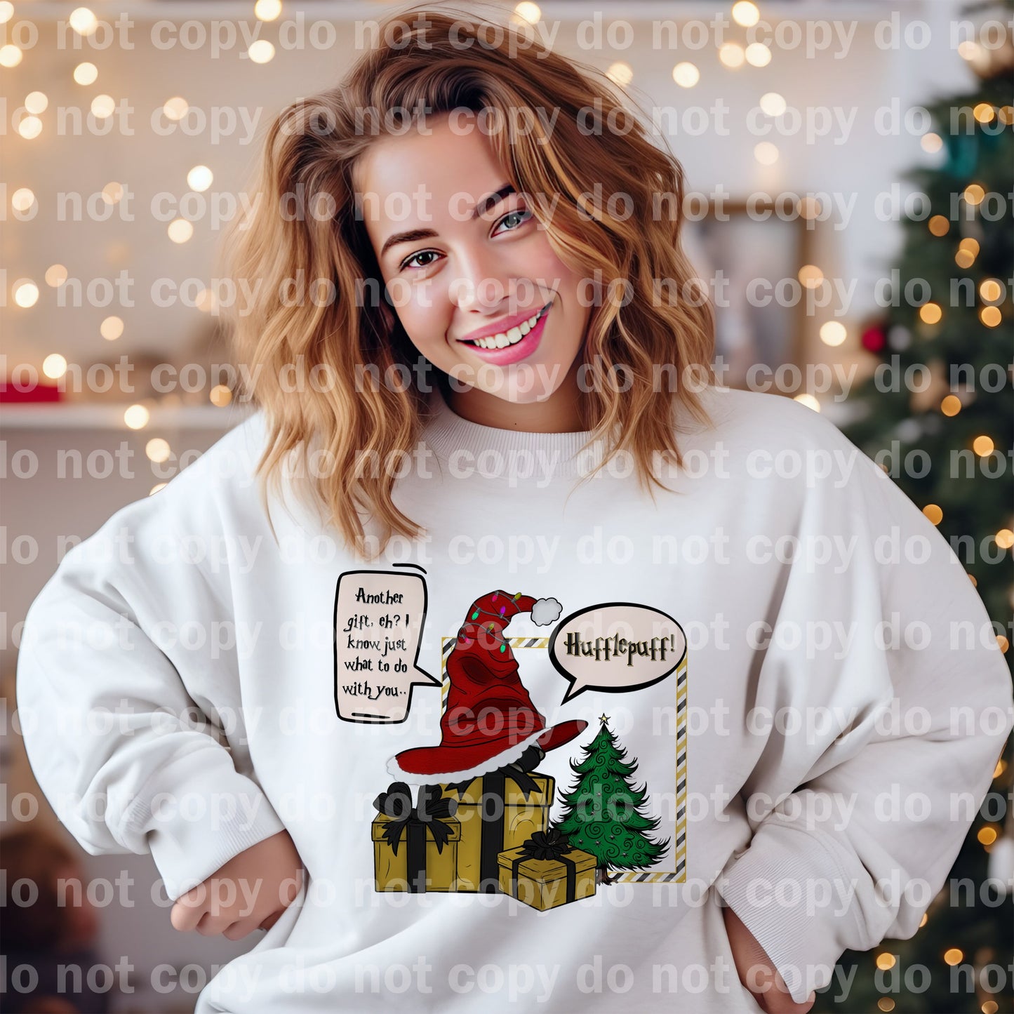 Huffle Eagle Christmas Presents Dream Print or Sublimation Print