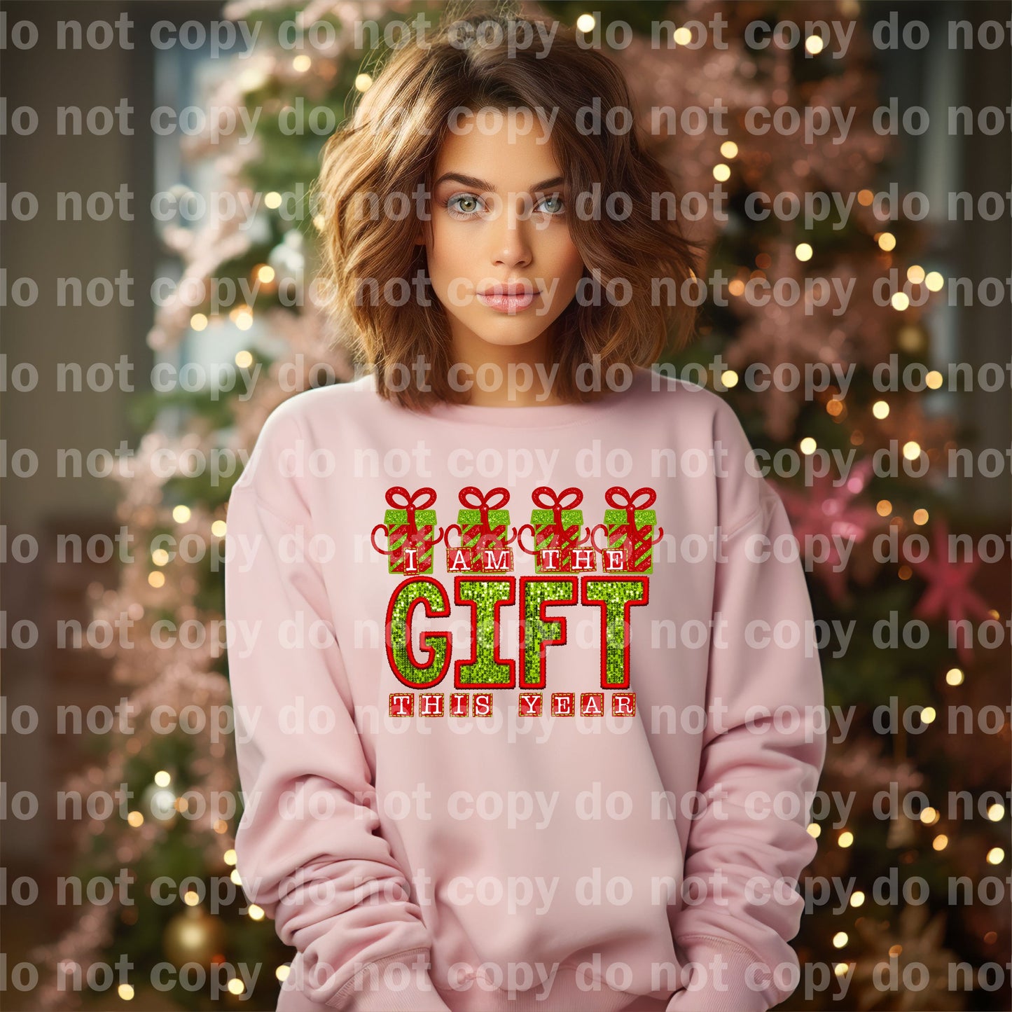 I Am The Gift This Year with Optional Sleeve Design Dream Print or Sublimation Print