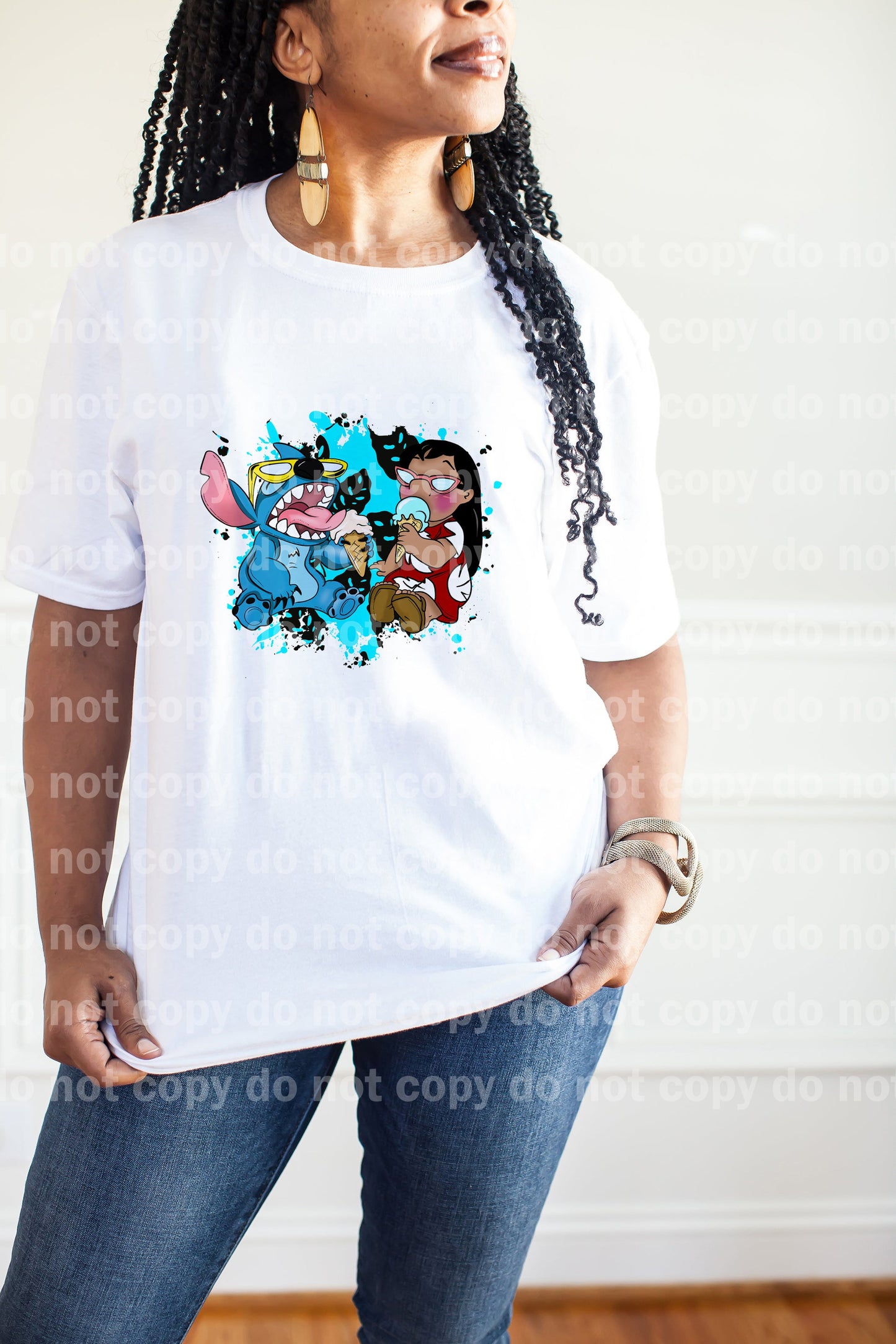 Ice Cream Friends Blue experiment Hawaiian Girl Dream Print or Sublimation Print