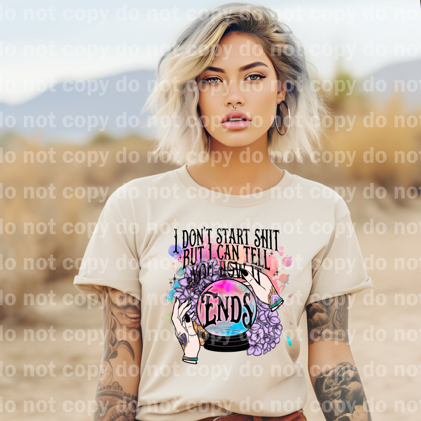 I Don't Start Shit But I Can Tell You How It Ends Full Color/Black/White Dream Print or Sublimation Print