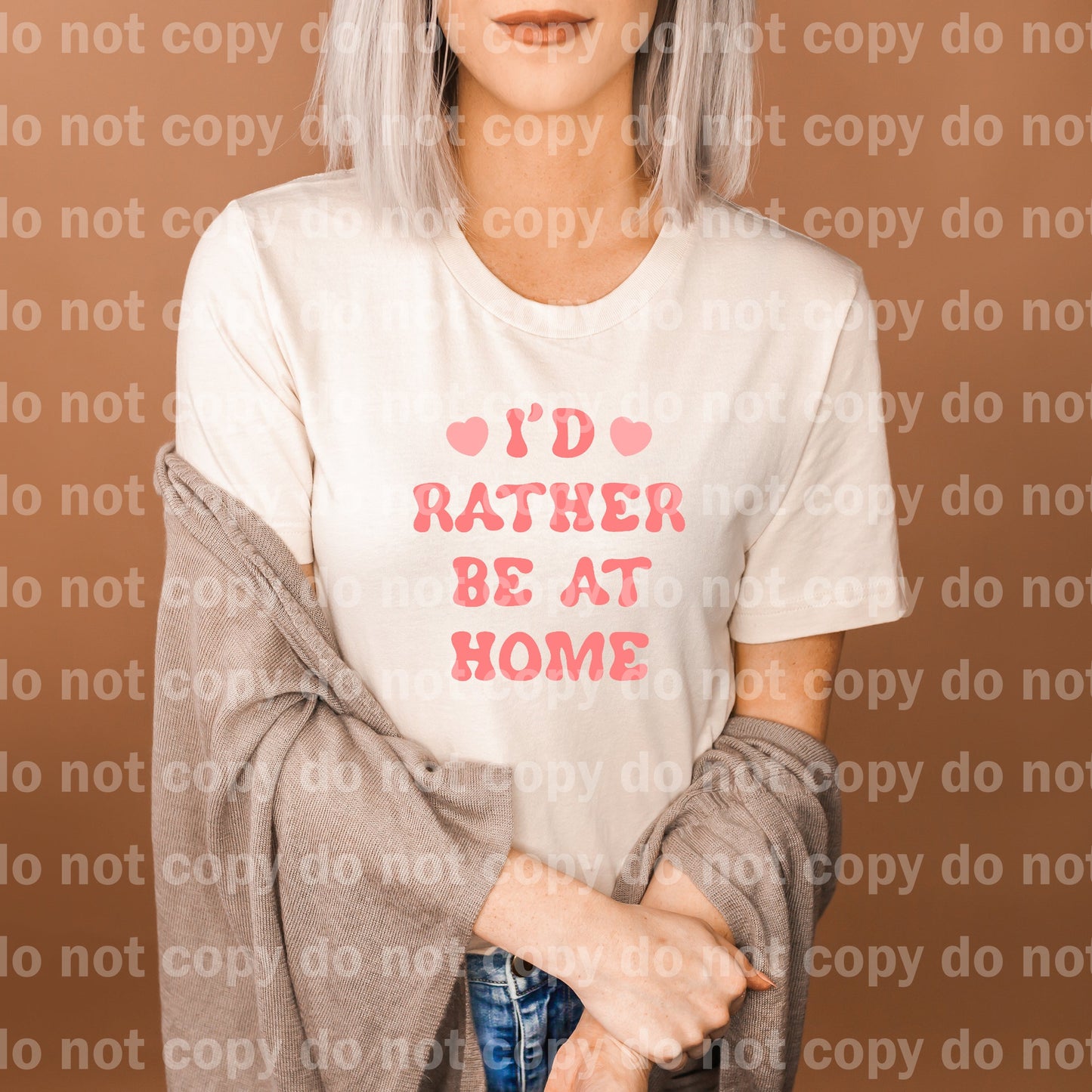 I'd Rather Be At Home Dream Print or Sublimation Print