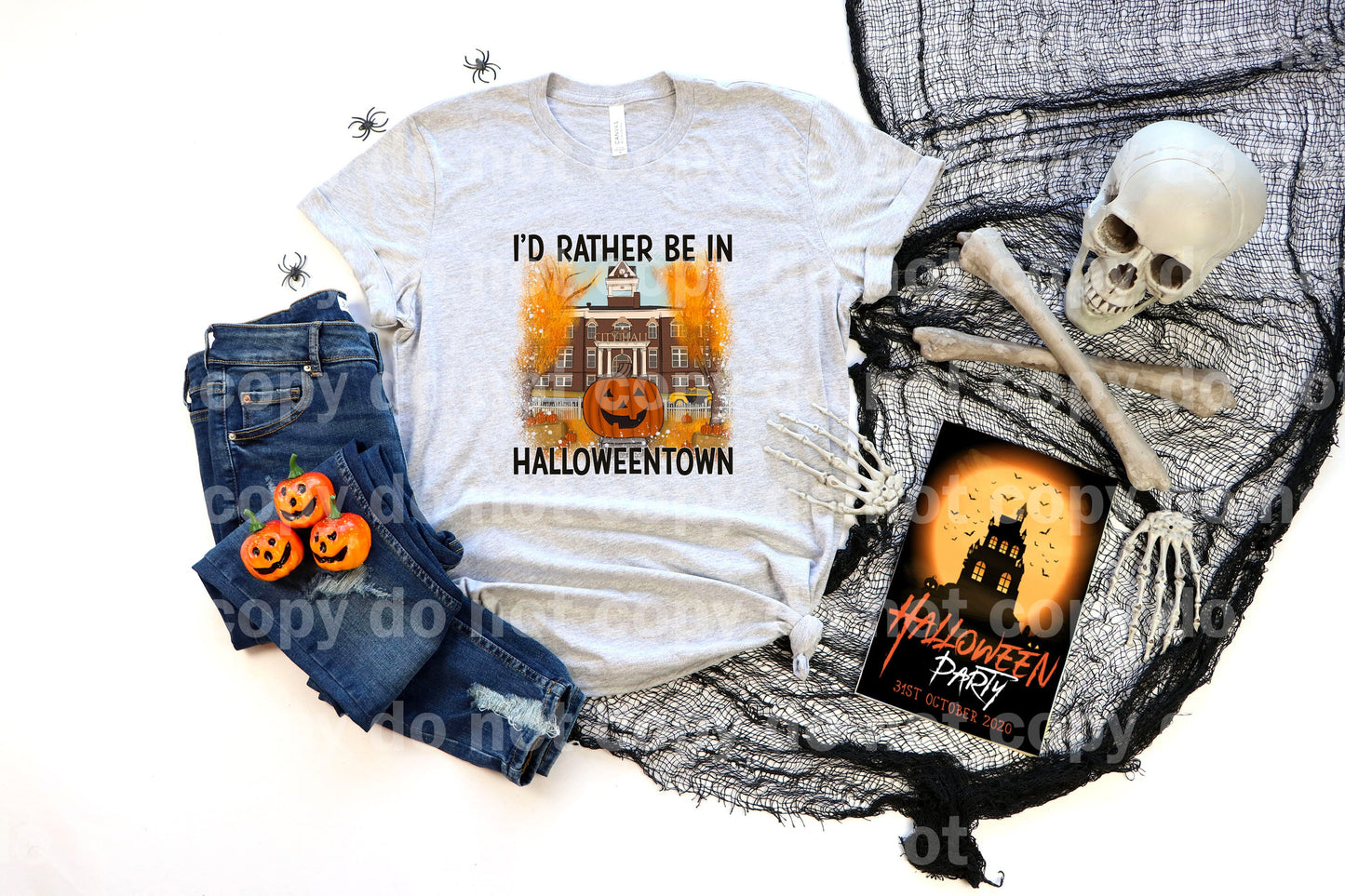 I'd Rather Be In Halloweentown Dream Print or Sublimation Print