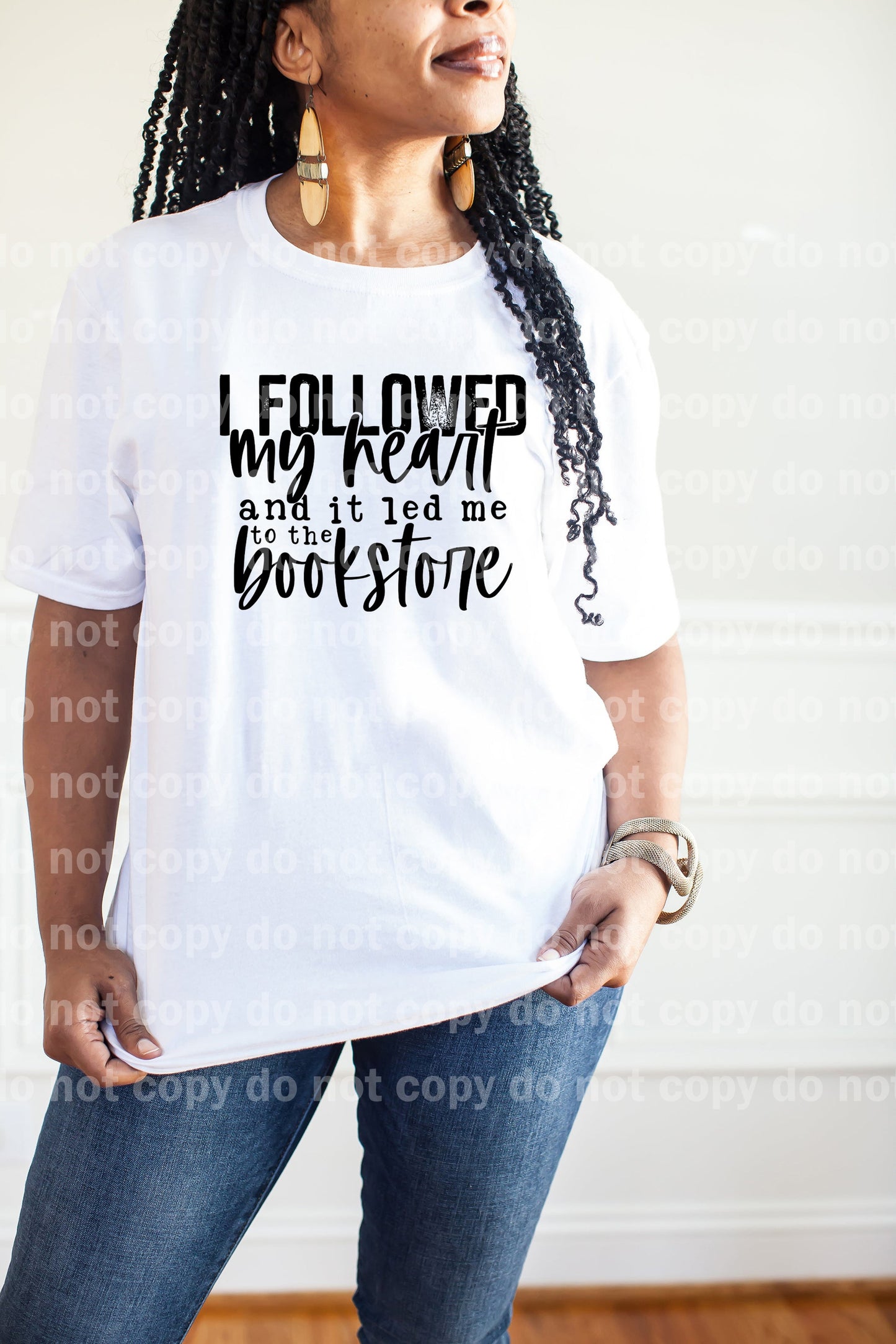 I Followed My Heart And It Led Me To The Bookstore Black/White Dream Print or Sublimation Print