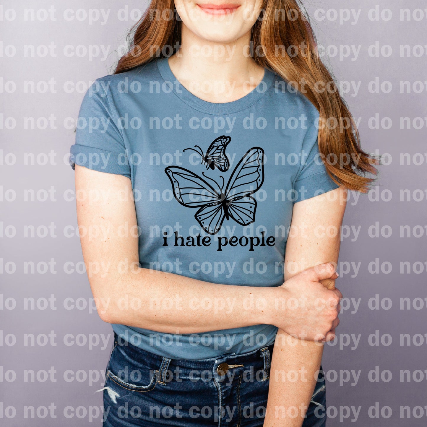 I Hate People Butterflies Dream Print or Sublimation Print