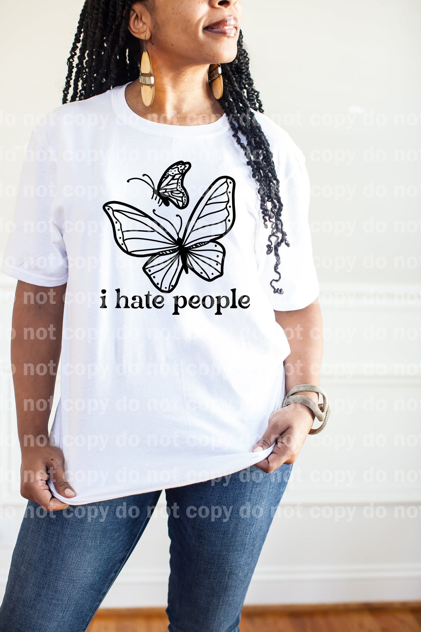 I Hate People Butterflies Dream Print or Sublimation Print