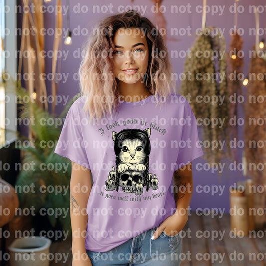 I Look Good In Black Wednesday Cat Dream Print or Sublimation Print with Decal Option