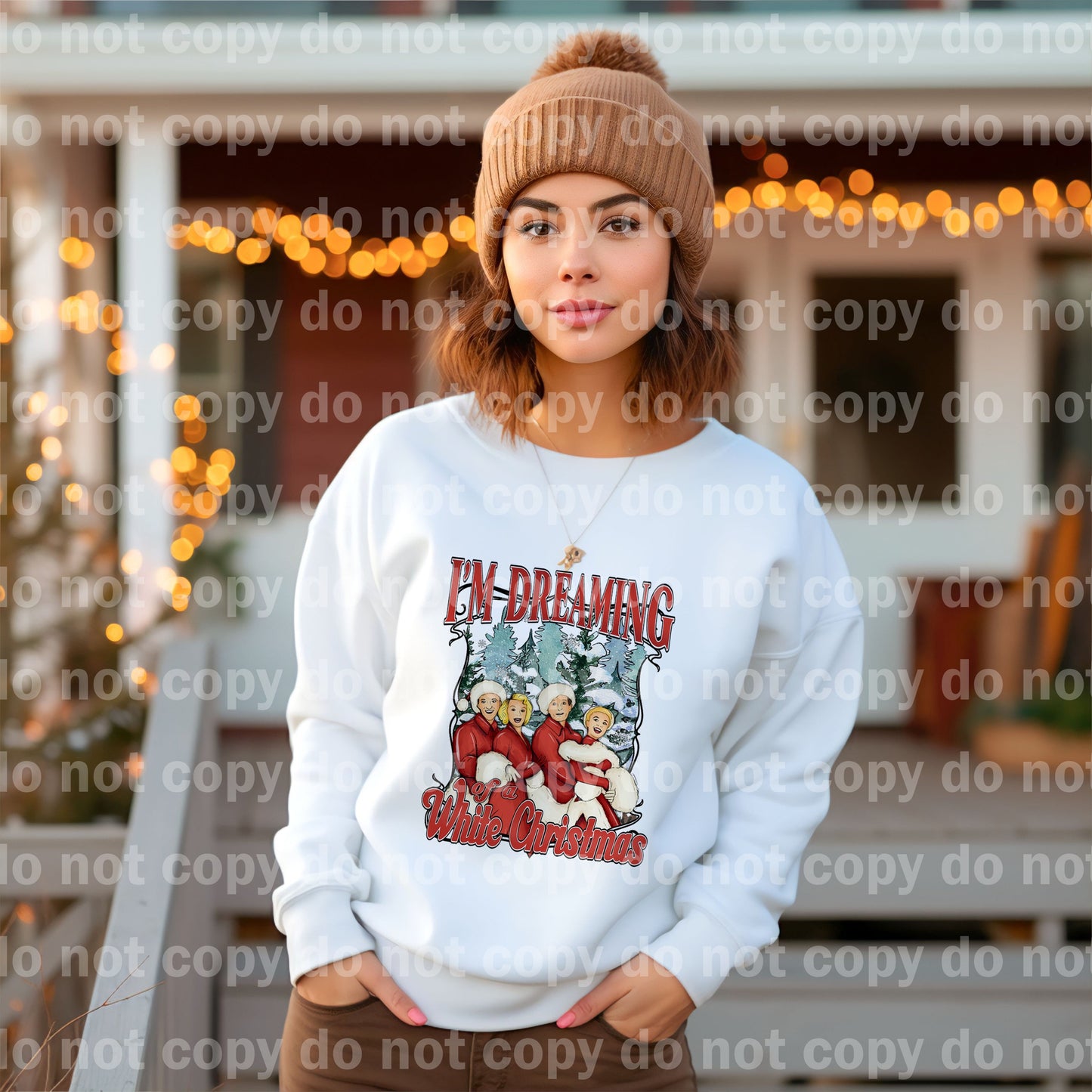 I'm Dreaming Of A White Christmas with Pocket Option Dream Print or Sublimation Print