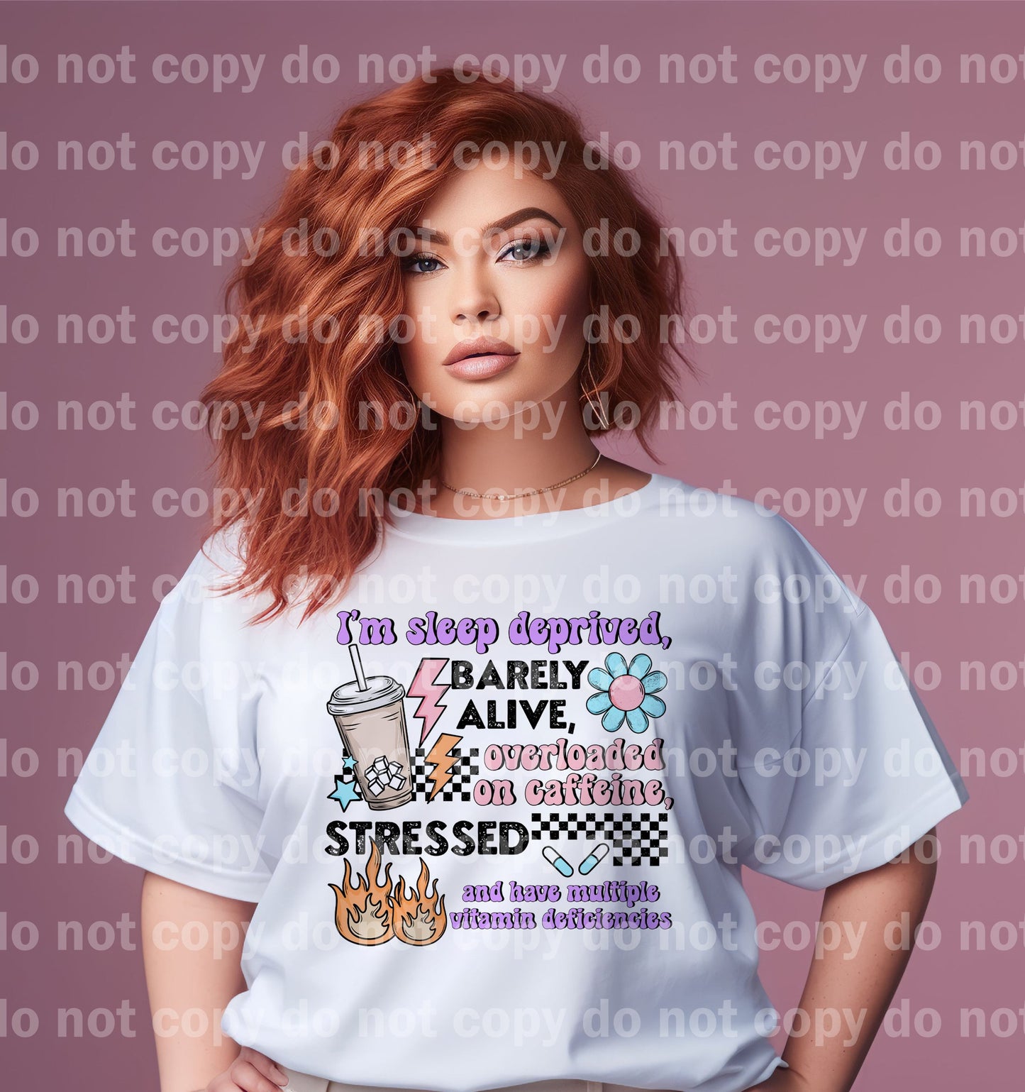 I'm Sleep Deprived, Barely Alive Dream Print or Sublimation Print with Decal Option