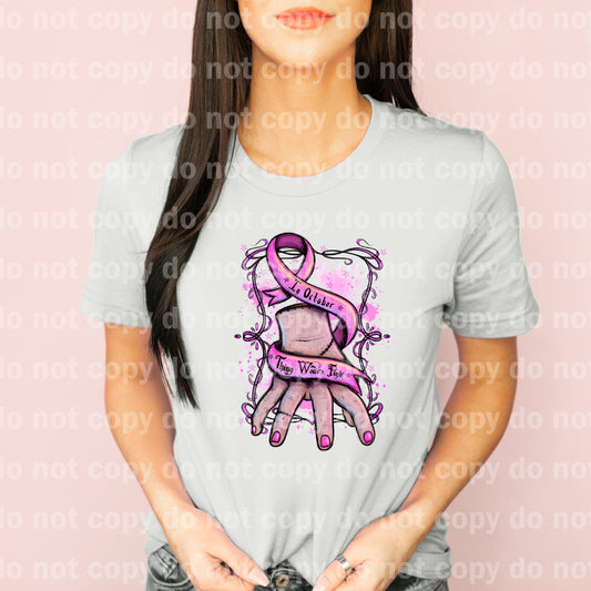 In October Thing Wears Pink Dream Print or Sublimation Print
