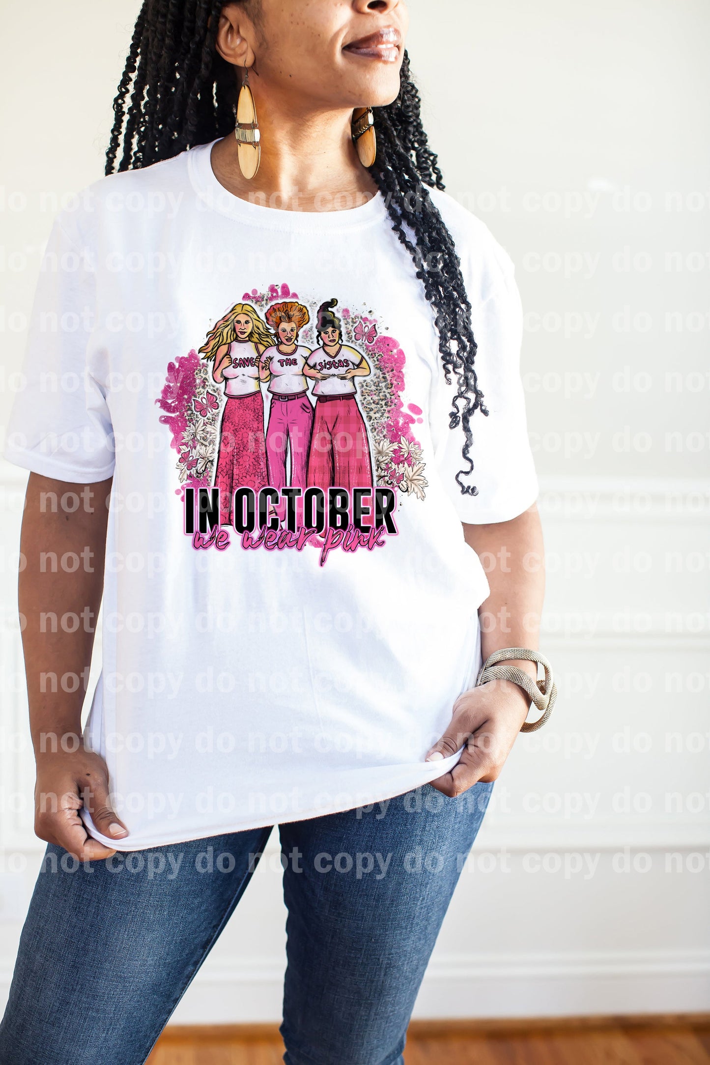 In October We Wear Pink Save The Sistas Dream Print or Sublimation Print