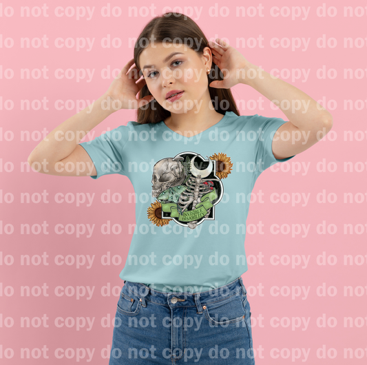 Invisible Disability Warrior Skull Moon Moth Emblem White Outline