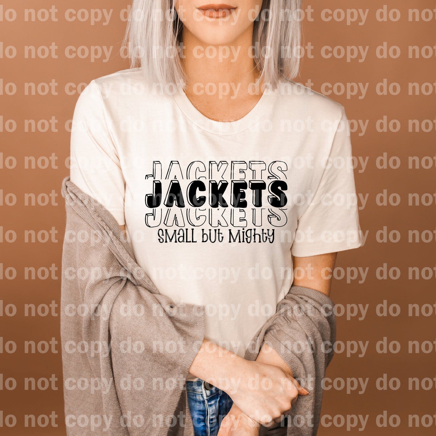 Jackets Small But Mighty Black/White Dream Print or Sublimation Print