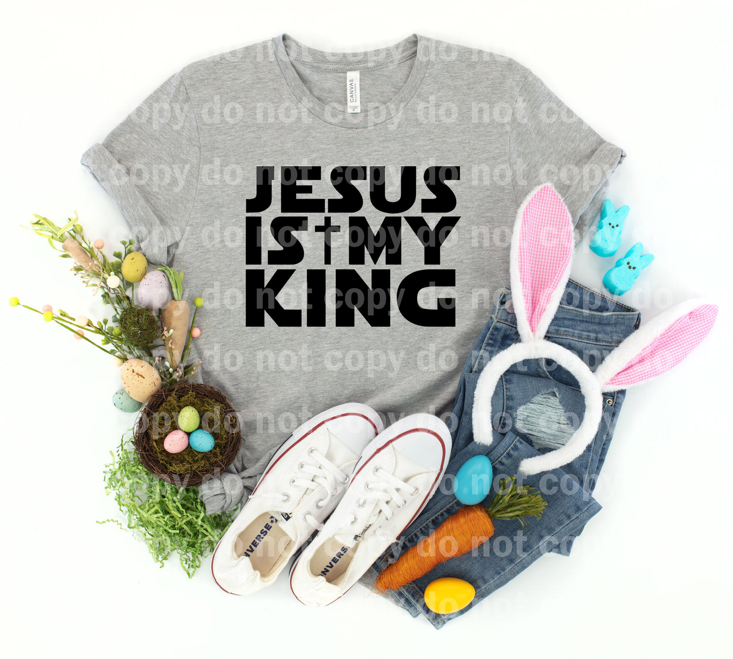 Jesús es mi rey Impresión de sueños en blanco/negro o impresión de sublimación