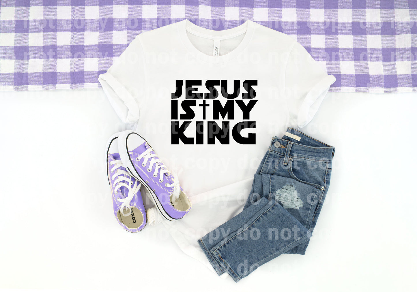 Jesus Is My King Black/White Dream Print or Sublimation Print