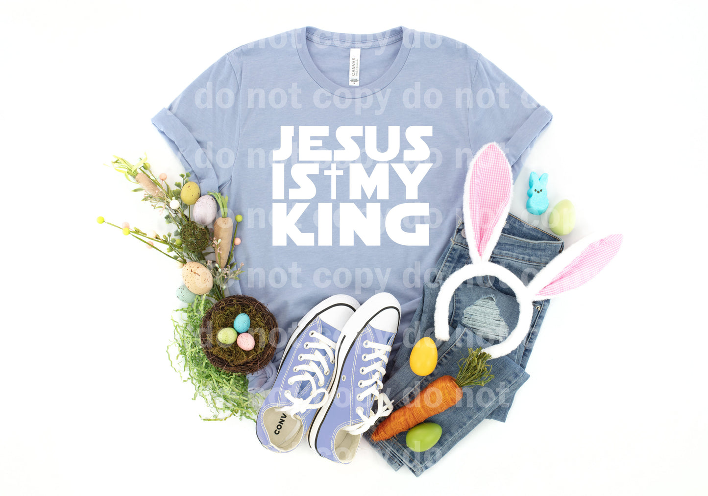 Jesús es mi rey Impresión de sueños en blanco/negro o impresión de sublimación
