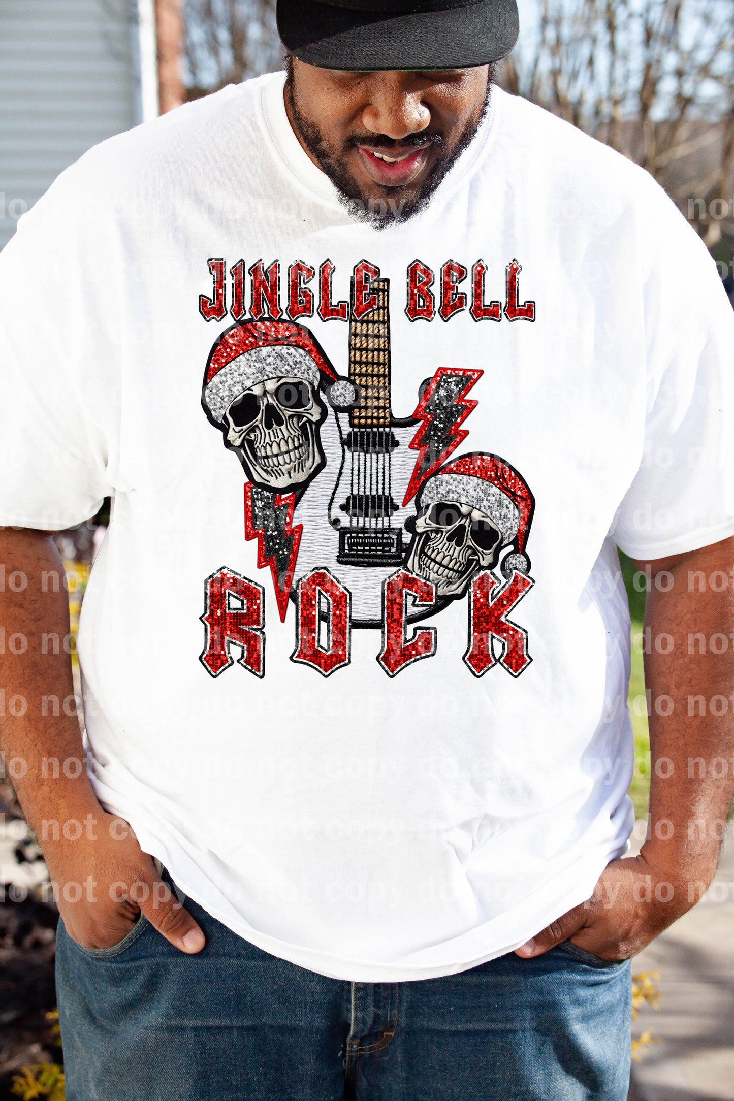 Jingle Bell Rock with Optional Sleeve Design Dream Print or Sublimation Print